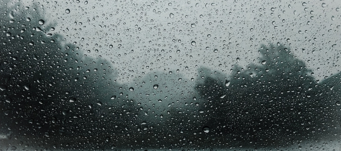 Outdoor AC Unit in Rain