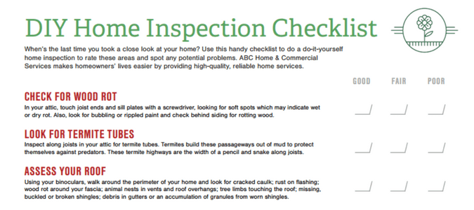 Home inspection checklist