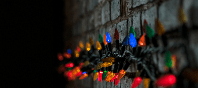 How to attach Christmas lights to brick