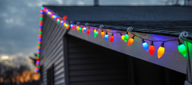 how to attach christmas lights to shingles