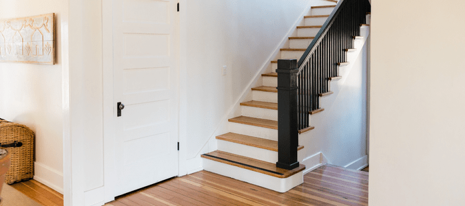 Stairs inside of a house