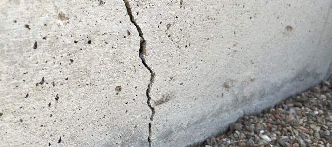 a cracked foundation